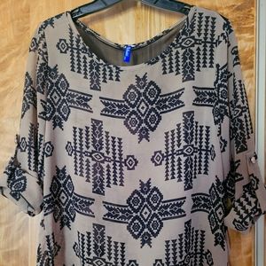 Maite 3/4 sleeve blouse size small